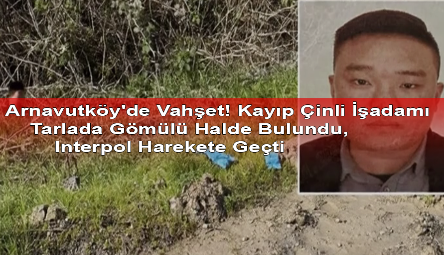 Arnavutköy'de Vahşet! Kayıp Çinli İşadamı Tarlada Gömülü Halde Bulundu, Interpol Harekete Geçti