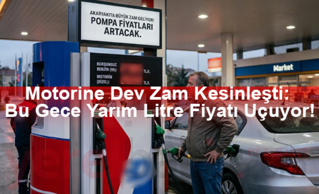 Motorine Dev Zam Kesinleşti: Bu Gece Yarım Litre Fiyatı Uçuyor!