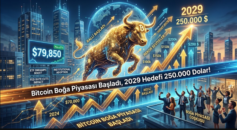 Bitcoin Boğa Piyasası Başladı, 2029 Hedefi 250.000 Dolar!