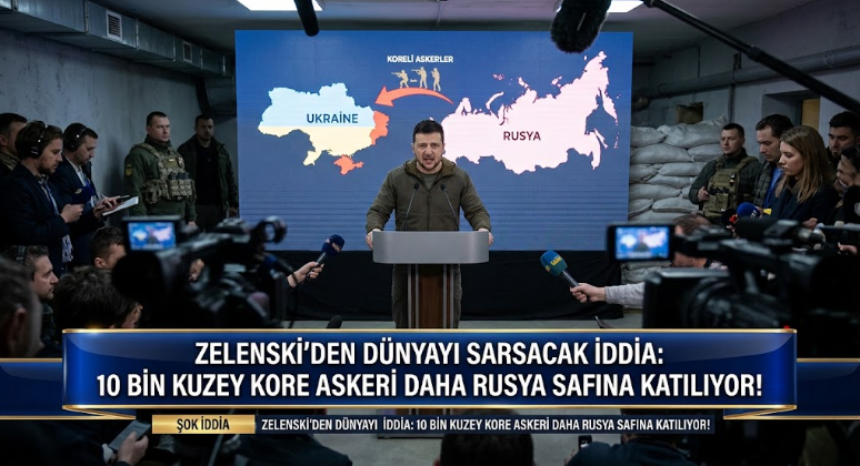 Zelenski’den Dünyayı Sarsacek İddia: 10 Bin Kuzey Kore Askeri Daha Rusya Safına Katılıyor!