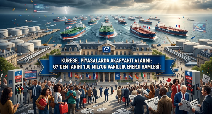 Küresel Piyasalarda Akaryakıt Alarmı: G7’den Tarihi 100 Milyon Varillik Enerji Hamlesi!