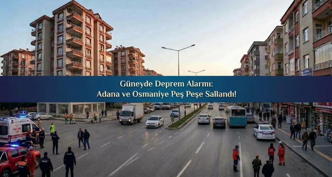 Güneyde Deprem Alarmı: Adana ve Osmaniye Peş Peşe Sallandı!