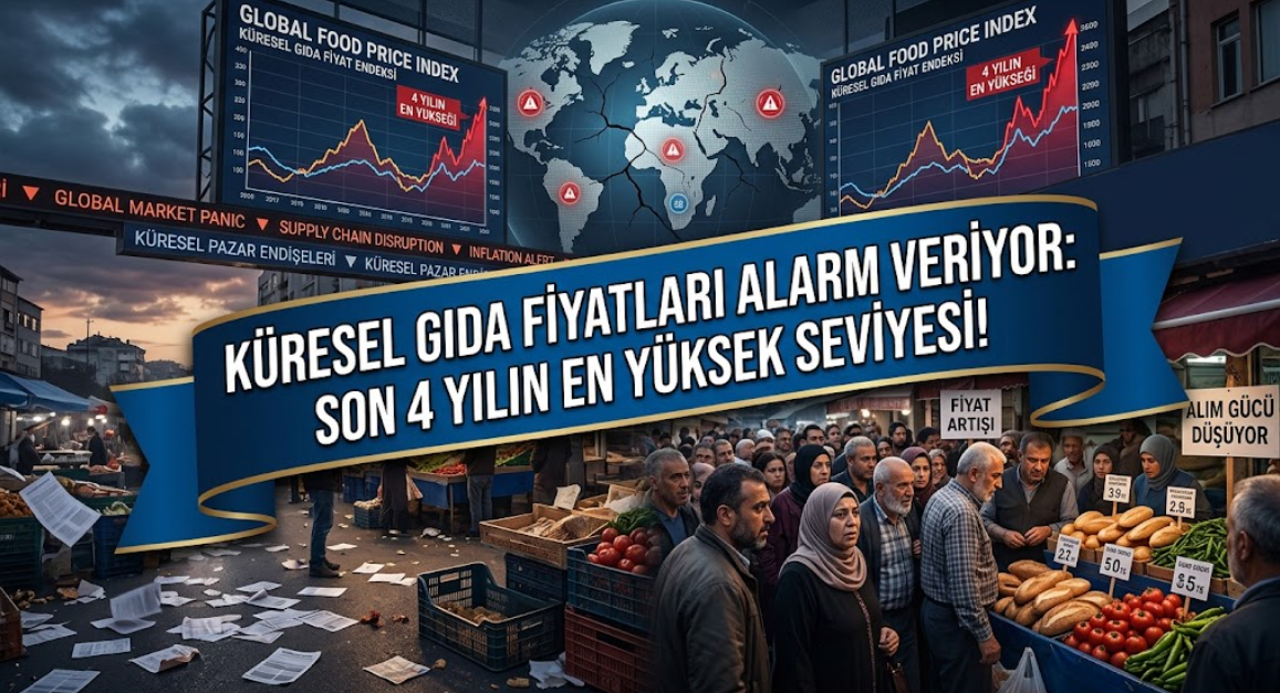 Küresel Gıda Fiyatları Alarm Veriyor: Son 4 Yılın En Yüksek Seviyesi!